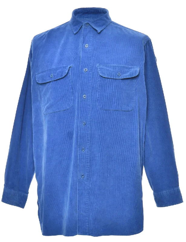 Blue Corduroy Shirt - L