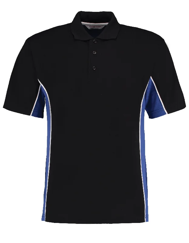 Deal of the Day Kustom Kit Track Polo (Classic Fit) - Black/Royal/White