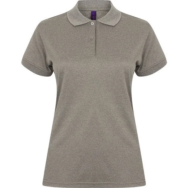 Super Sale Henbury Women's Coolplus® Polo Shirt - Heather Grey