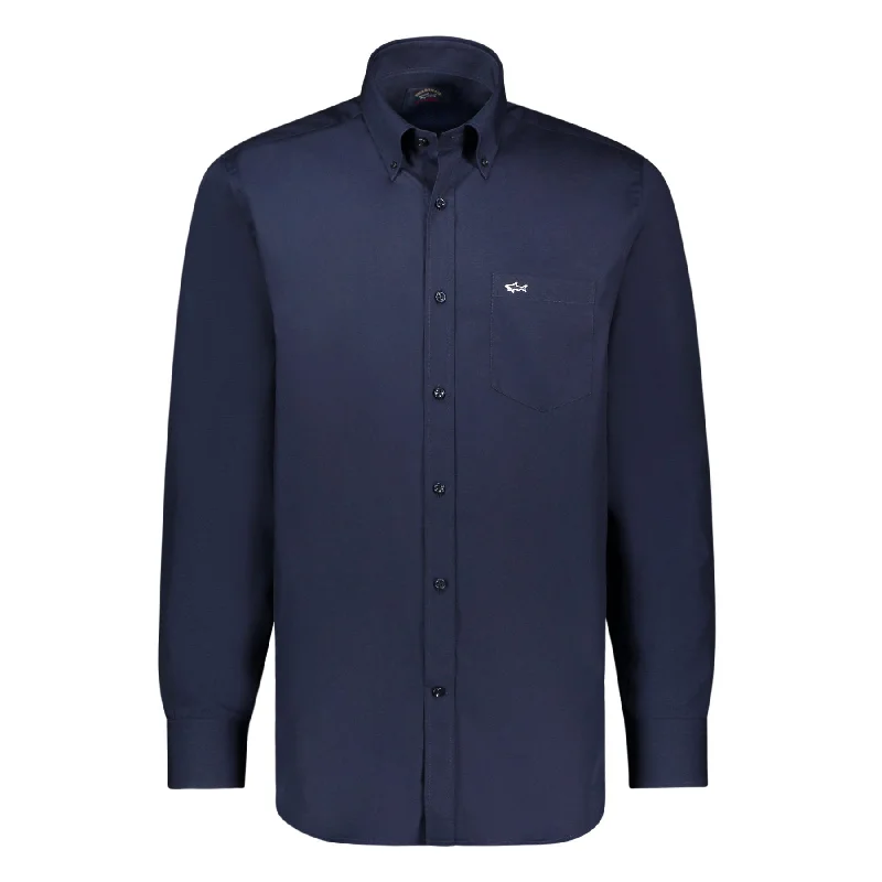 Weekend Deals That Sparkle PAUL&SHARK Classic Poplin Shirt NAVY