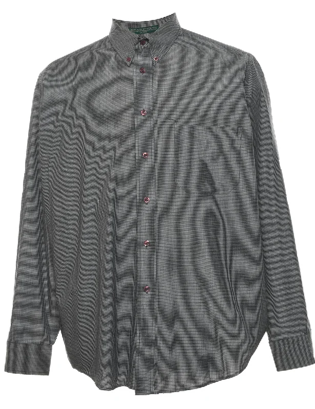 Weekend Offers You Can't Ignore Black Checked Shirt - L