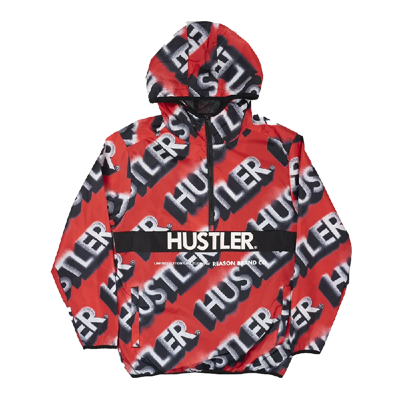 Exclusive Deal REASON ANORAK WINDBREAKER HOODED JACKET MULTI - HS22-08