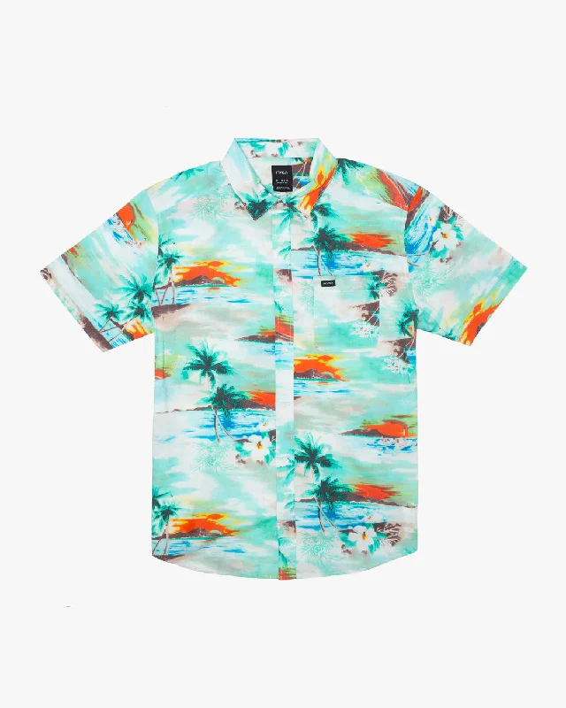 Bonus Savings Paradiso Short Sleeve Shirt - Teal