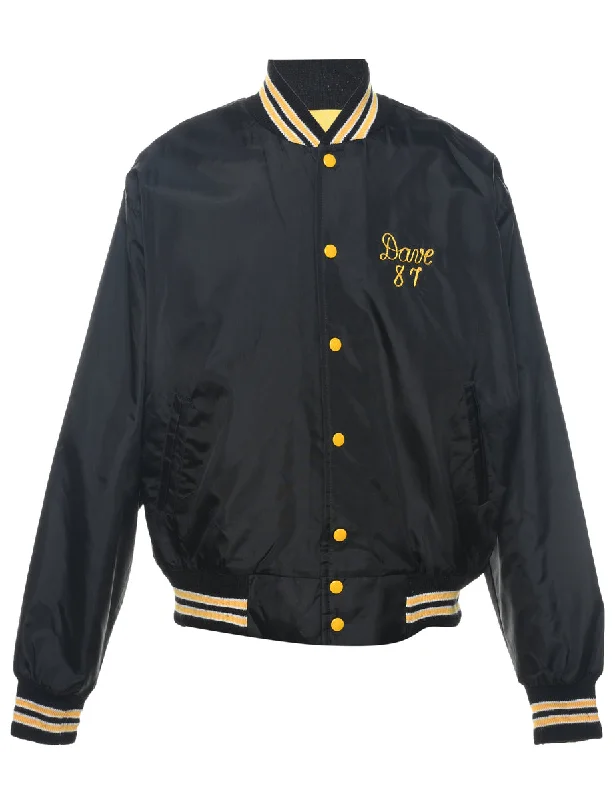 Value Pack Black & Yellow Contrast Vikings Bomber Jacket - L
