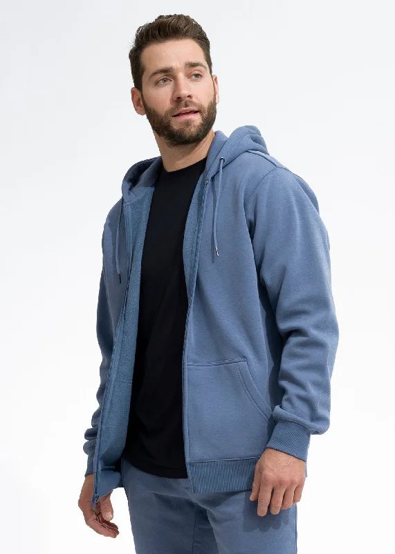 Reduced Prices Stretch Fleece Zip Hoodie | Medium Blue
