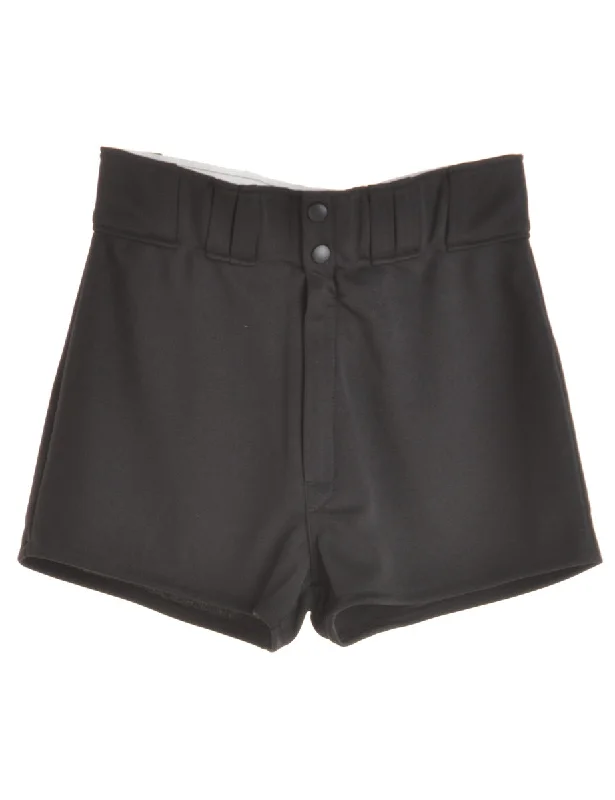 Overstock Clearance Black Baseball Shorts