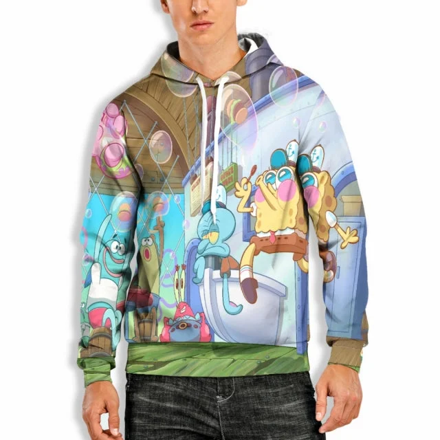 3D PRINT HOODIE WITH ANIME SERIES PRINT