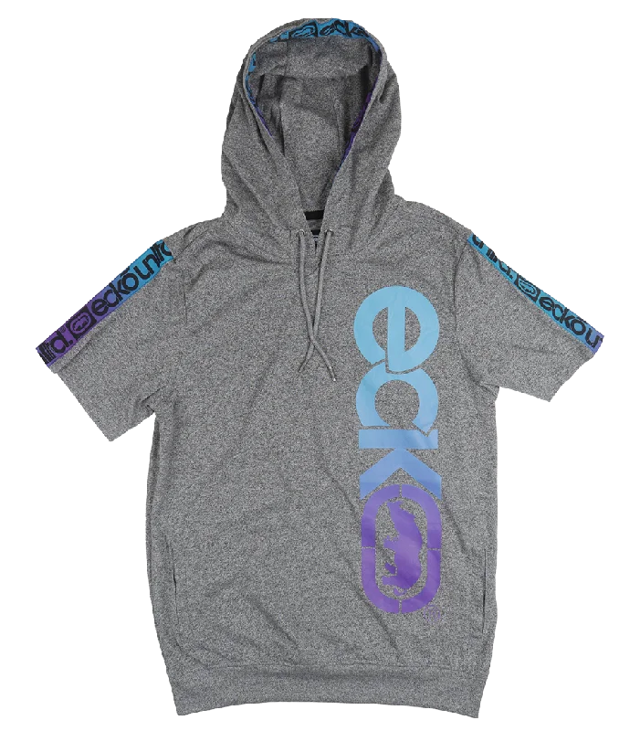 Special Discount ECKO UNLTD S/S HOODIE SHIRT GREY MARLED - EO31K825