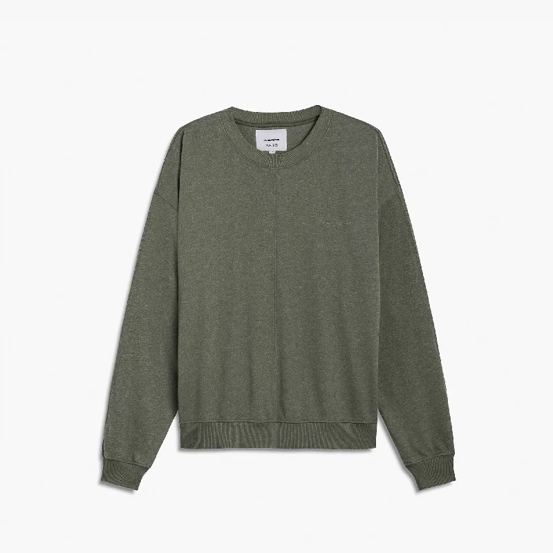Limited Quantity loop terry standard sweatshirt / washed olive heather