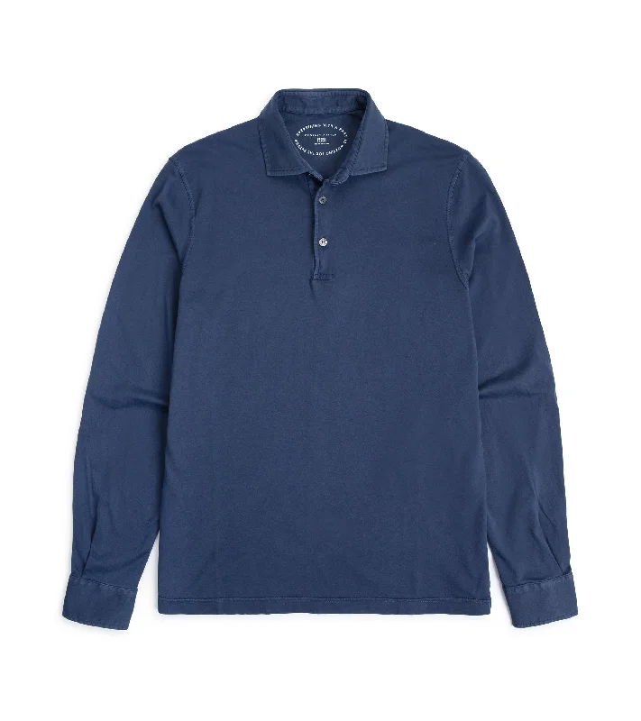 Price Cut Fedeli Jersey Polo: Blue