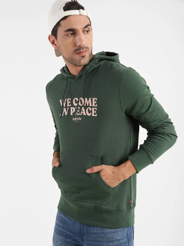 Weekend Offers That Please Men's Printed Hooded Sweatshirt