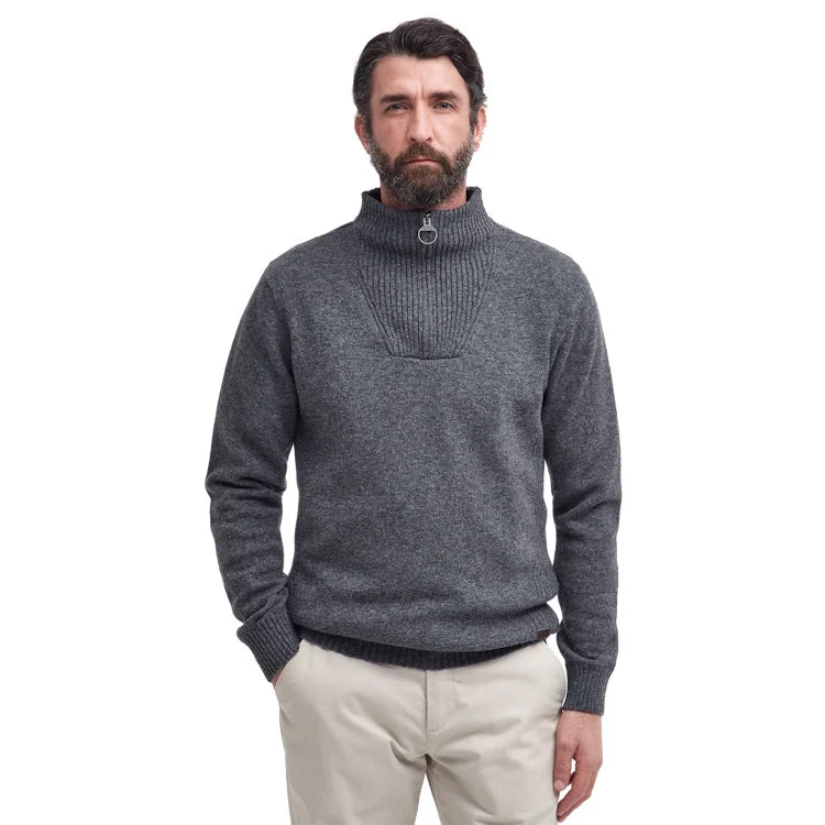 Bargain Prices Barbour Nelson Essential Half Zip - Storm Grey