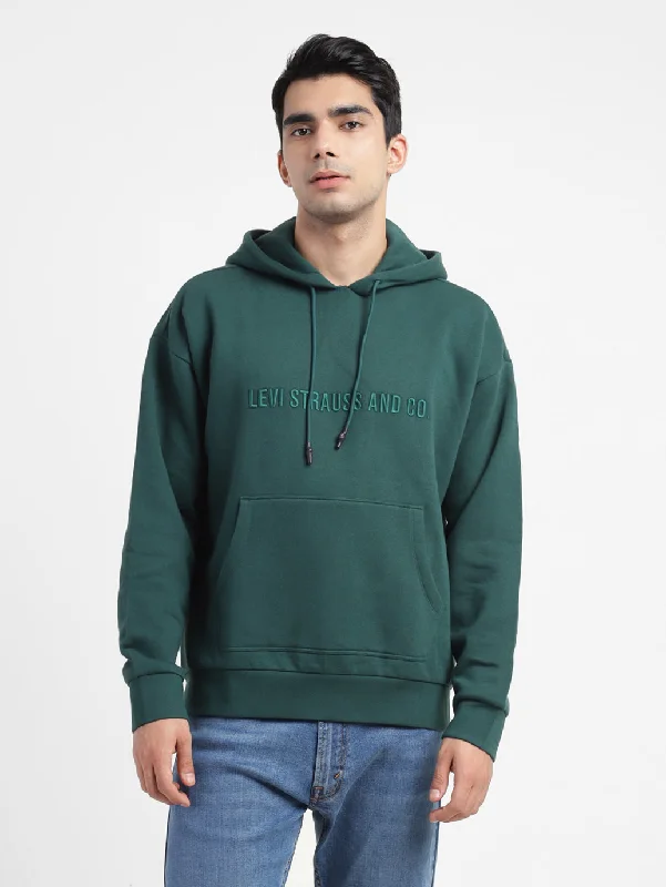 Discount Deals Men's Solid Hooded Sweatshirt