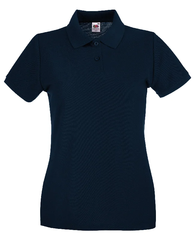 Great Bargains Fruit Of The Loom Women's Premium Polo - Deep Navy