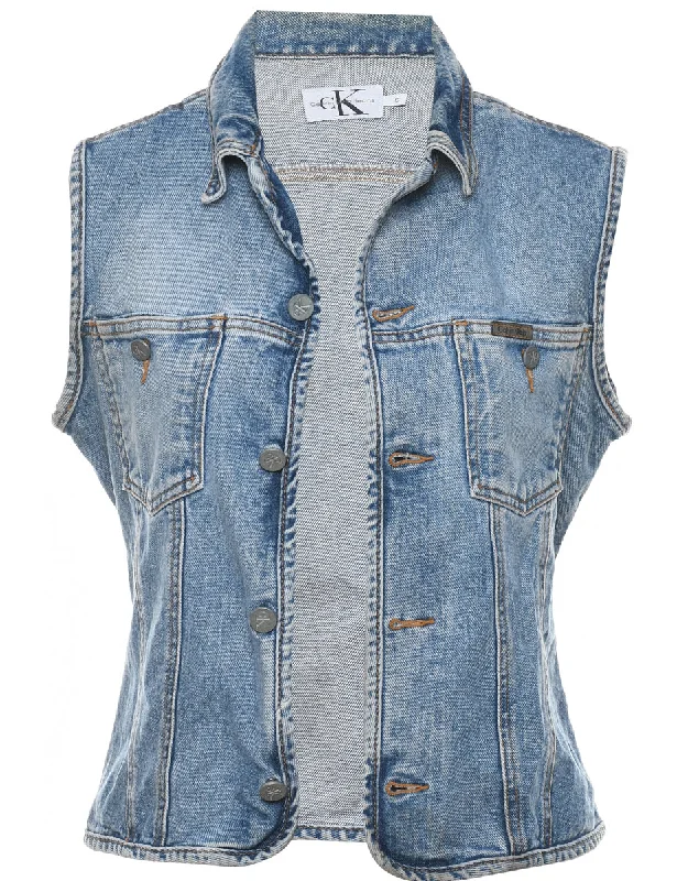 Calvin Klein Denim Jacket Vest - S