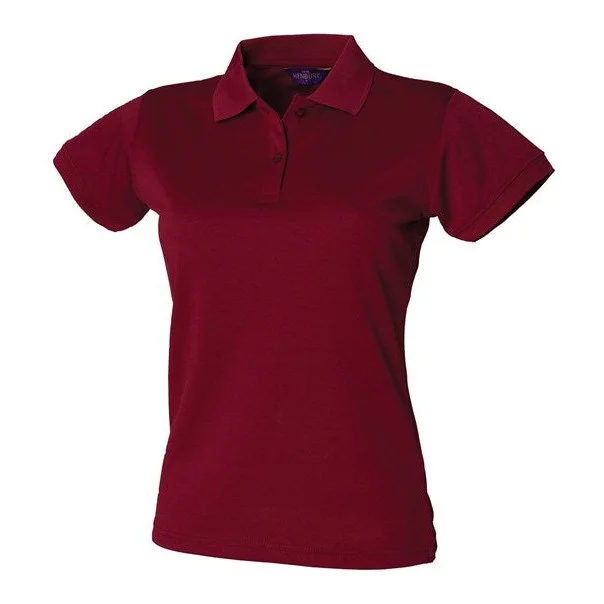Discount Extravaganza Henbury Women's Coolplus® Polo Shirt - Burgundy