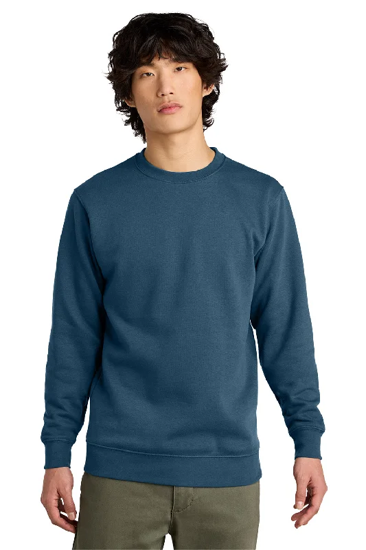 Don’t Miss Out District Mens Very Important Fleece Crewneck Sweatshirt - Neptune Blue