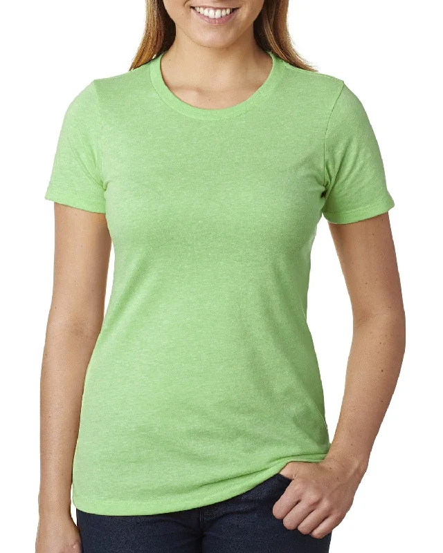Discount Mania Next Level Ladies CVC Crew Tee | Apple Green