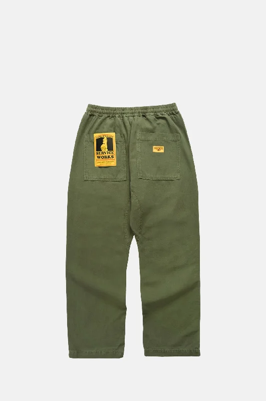 While Supplies Last Canvas Chef Pants Olive