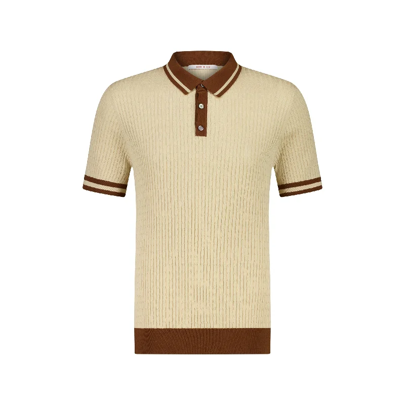 Big Discounts MCKINNON Buttoned Contrast Shirt BEIGE/BROWN