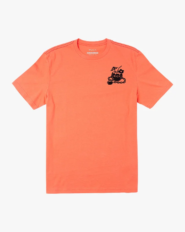 Locked Down Tee - Deep Sea Coral