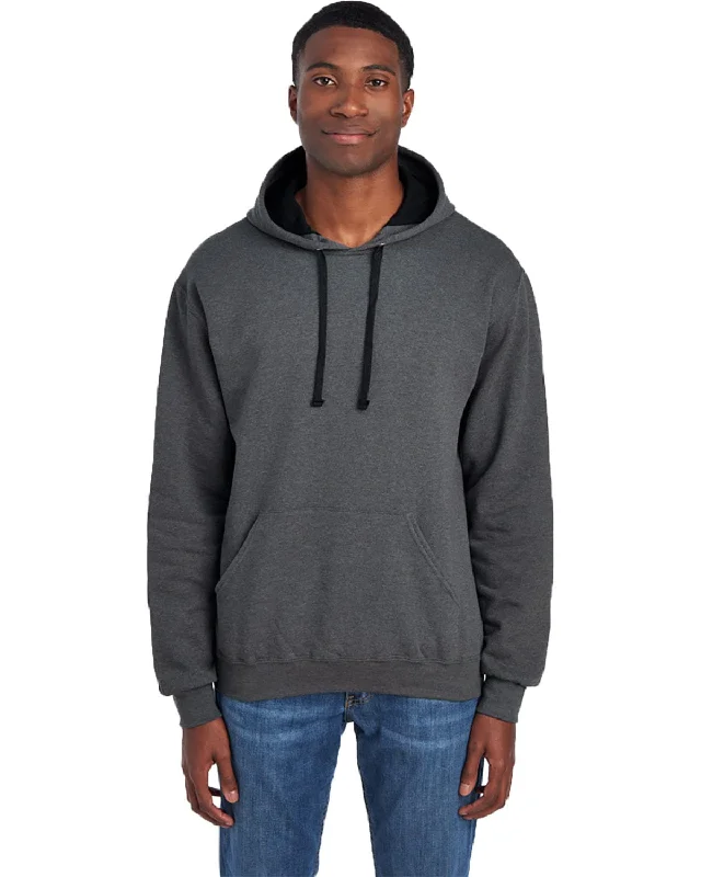 Shop Now Fruit of the Loom Sofspun Hooded Sweatshirt | Charcoal Heather