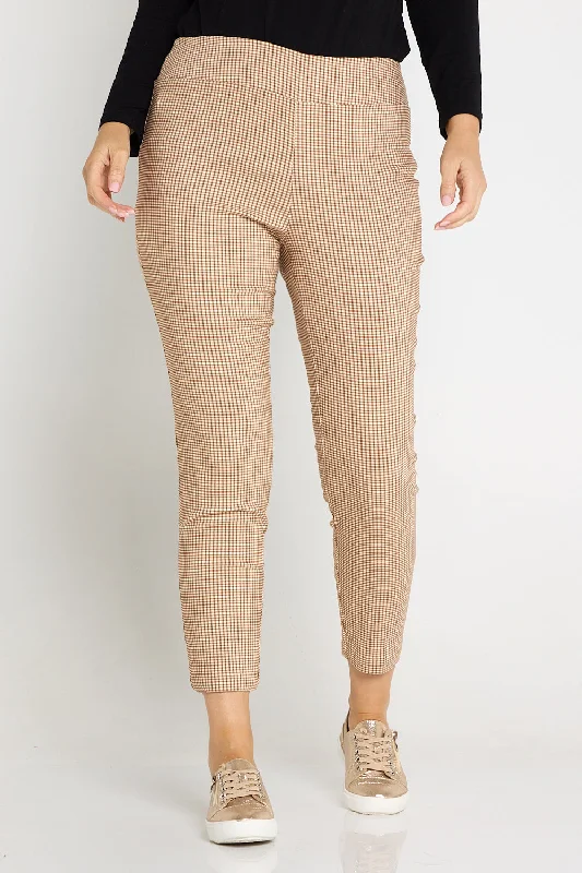 Super Savings Moira Pants - Biscuit Gingham