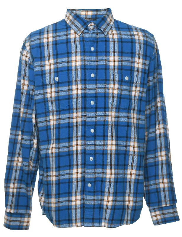 Blue Checked Shirt - L