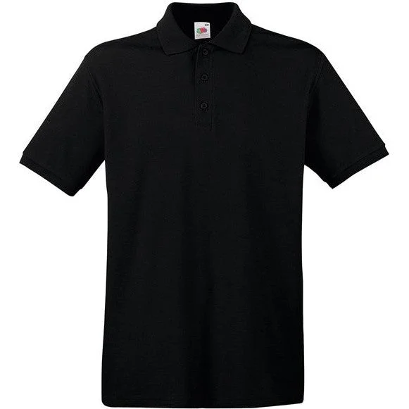 Early Bird Fruit Of The Loom Premium Polo - Black