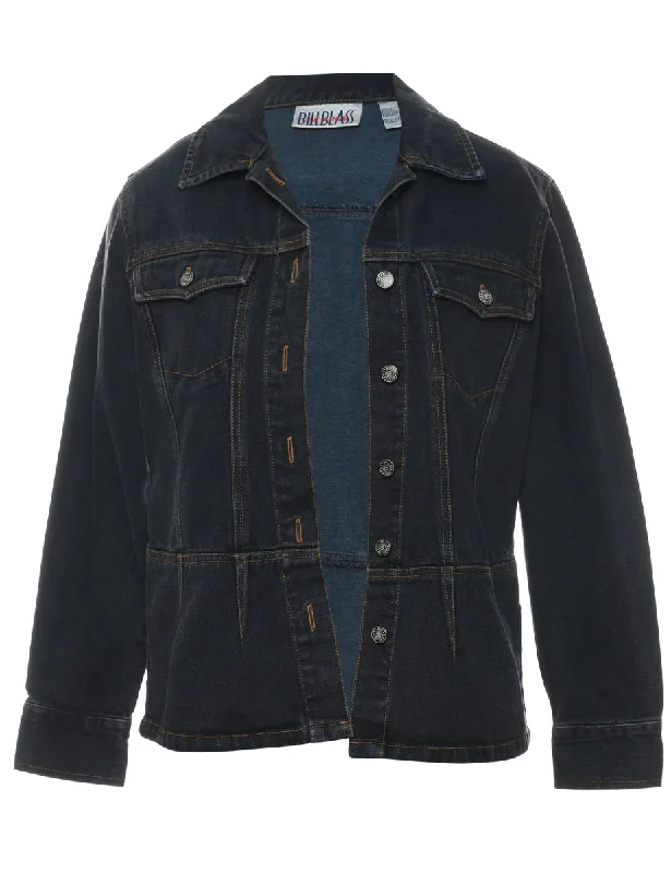 Act Fast Bill Blass Dark Wash 1990 Denim Jacket - M