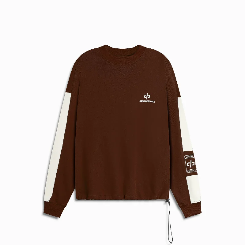 Weekend Savings Bonanza Beverly Hills crewneck / brown + ivory