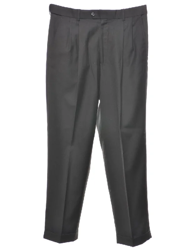 Huge Discounts Black Classic Suit Trousers - W34 L30