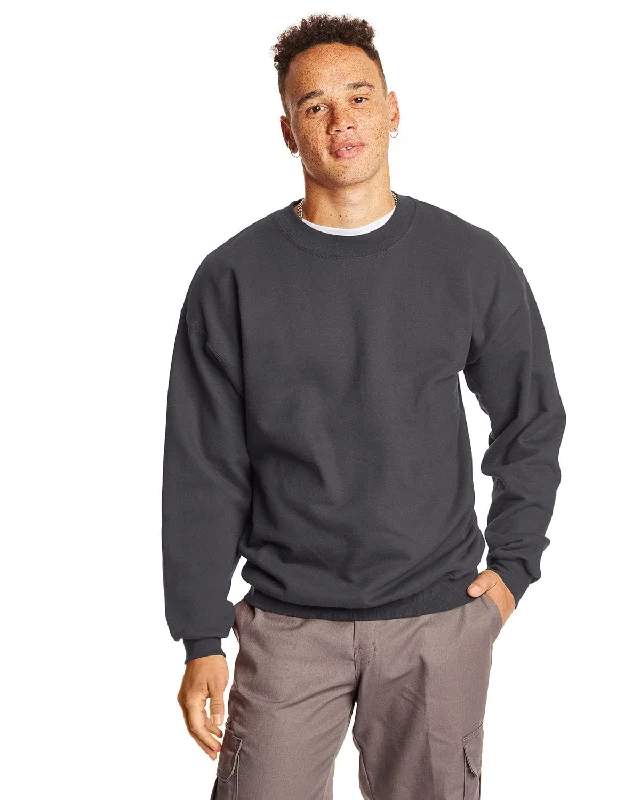 Hanes Ultimate Cotton Crewneck Sweatshirt | Smoke Gray