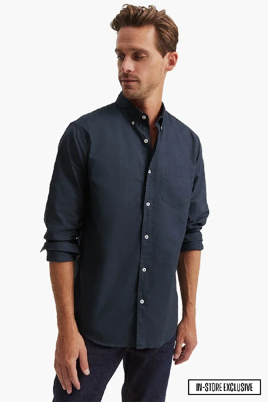 Hurry Up Country Road | Washed Oxford Shirt