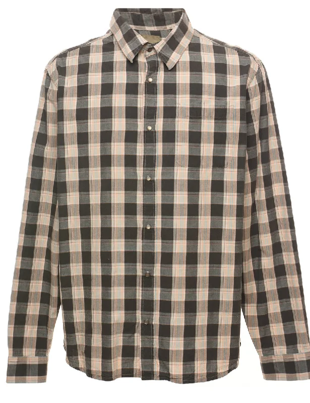 Reduced Prices Beige & Black Checked Shirt - L
