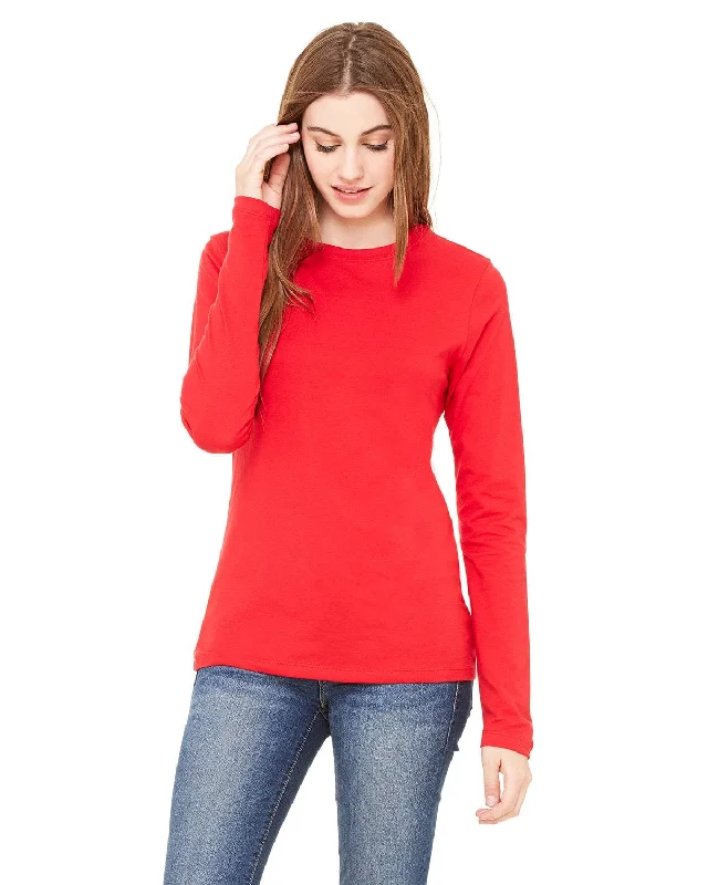 Bella+Canvas Ladies Long Sleeve T-Shirt | Red