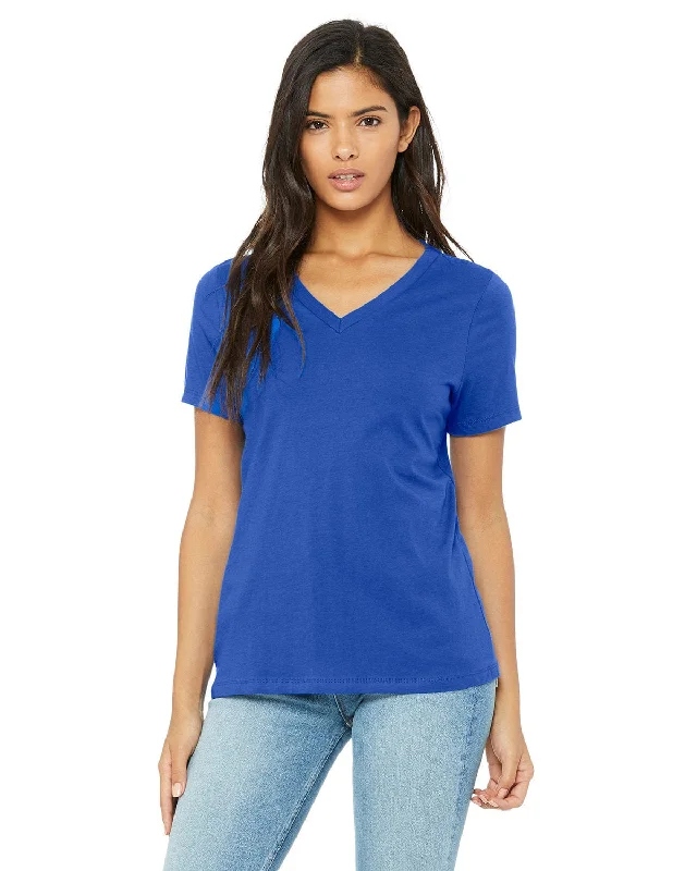 Bella+Canvas Ladies Missy V-Neck T-Shirt | True Royal