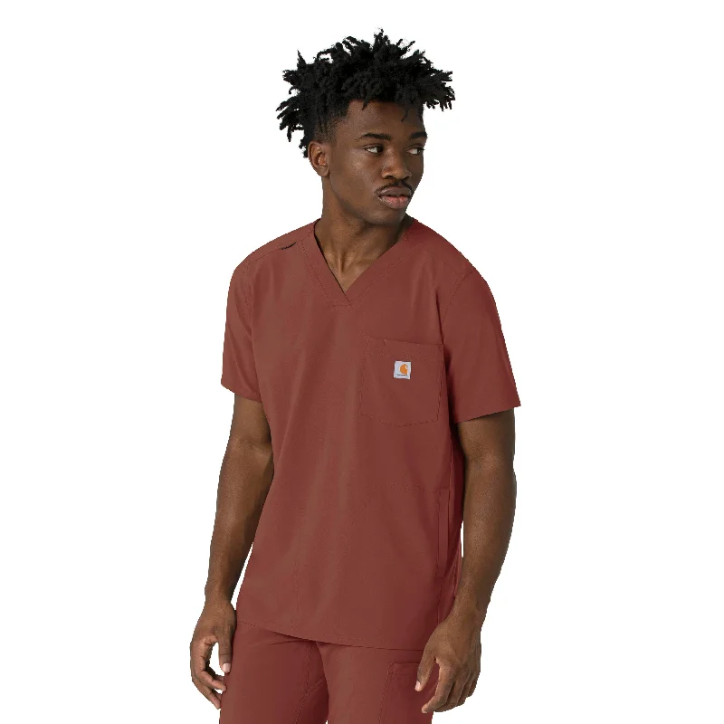 New Markdowns Carhartt Force Cross-Flex Men's V-Neck Scrub Top - Sable