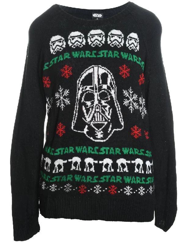Weekend Savings Extravaganza Black Christmas Jumper - M