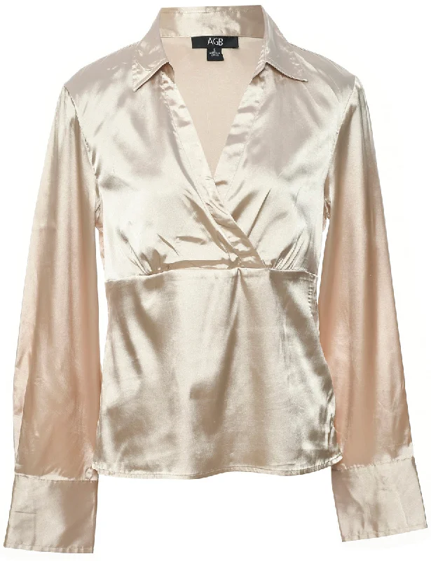 Unmissable Offer Beige Evening Top - M
