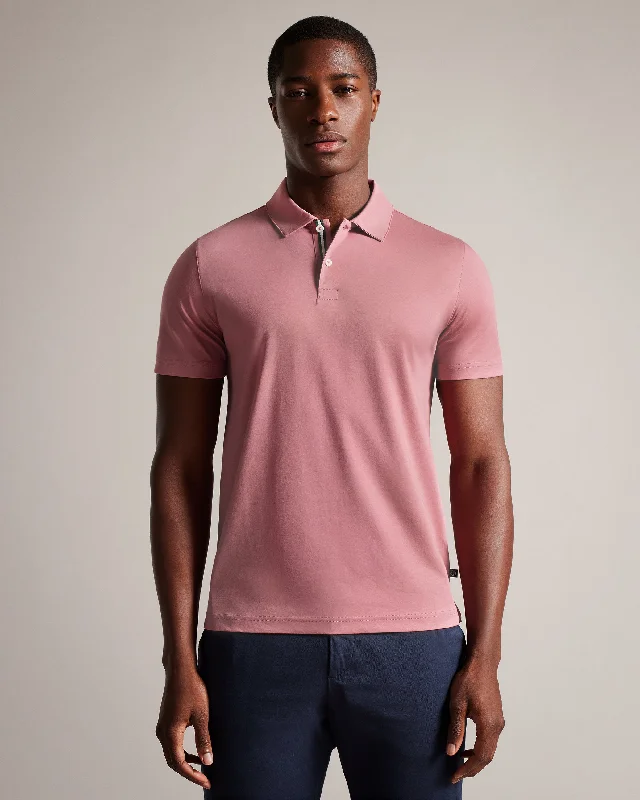 Daily Deals Zeiter Short Sleeve Slim Fit Polo Shirt Mid-Pink
