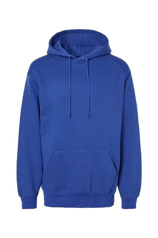 Low Price Badger Mens Hooded Sweatshirt Hoodie w/ Pouch Pocket - Royal Blue - Closeout