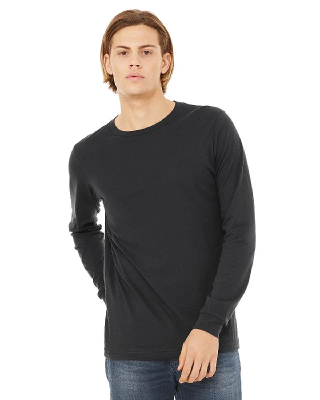 Bonus Savings Bella+Canvas Long Sleeve Jersey T-Shirt | Dark Grey
