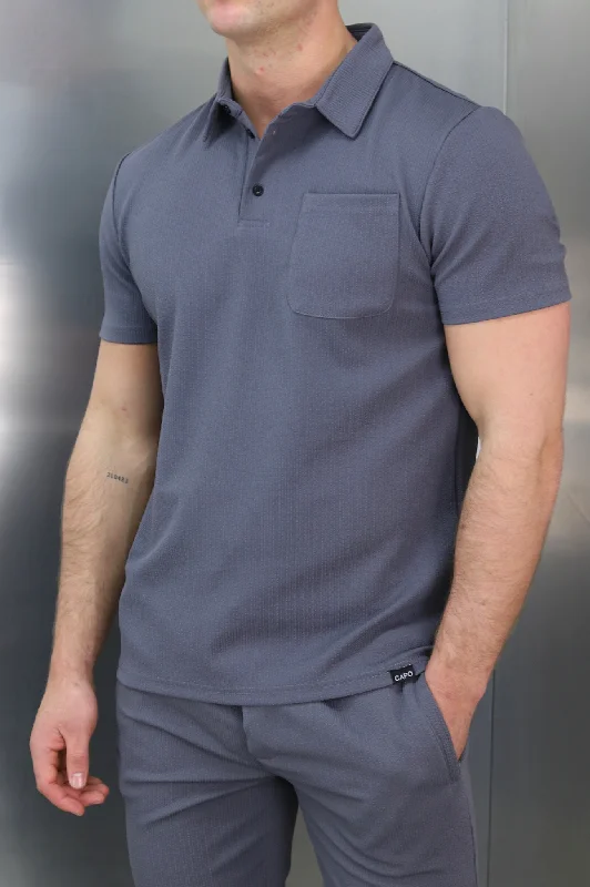 Customer Appreciation Sale Capo TWIST Polo Shirt - Dark Grey
