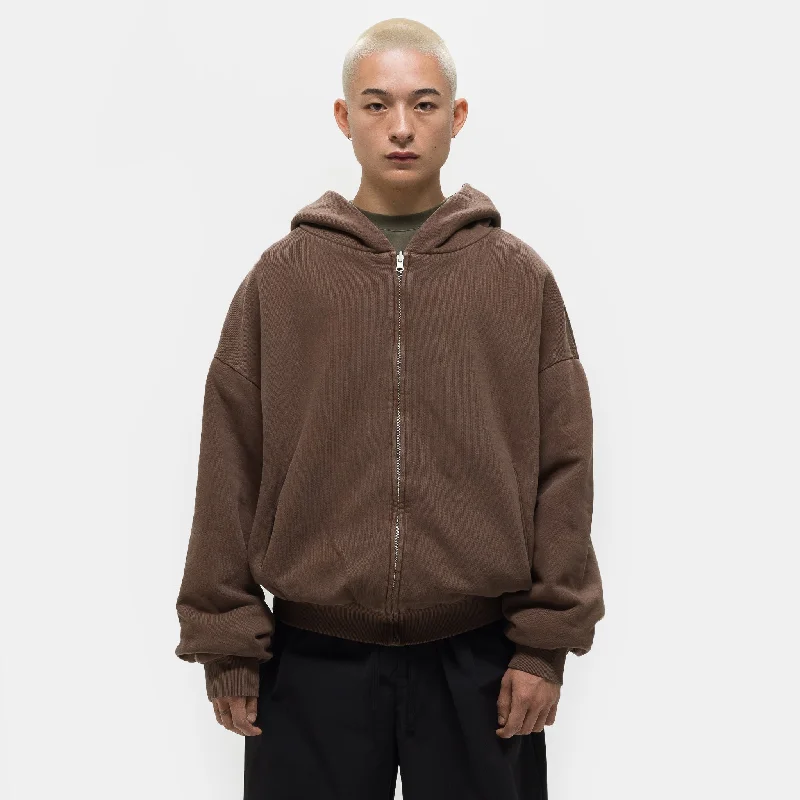 Bargain Prices Thermal Hoodie in Brown
