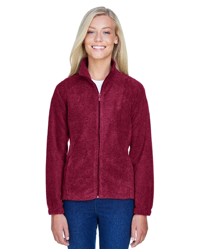 Year-End Sale Harriton Ladies Full-Zip Fleece Jacket | Wine
