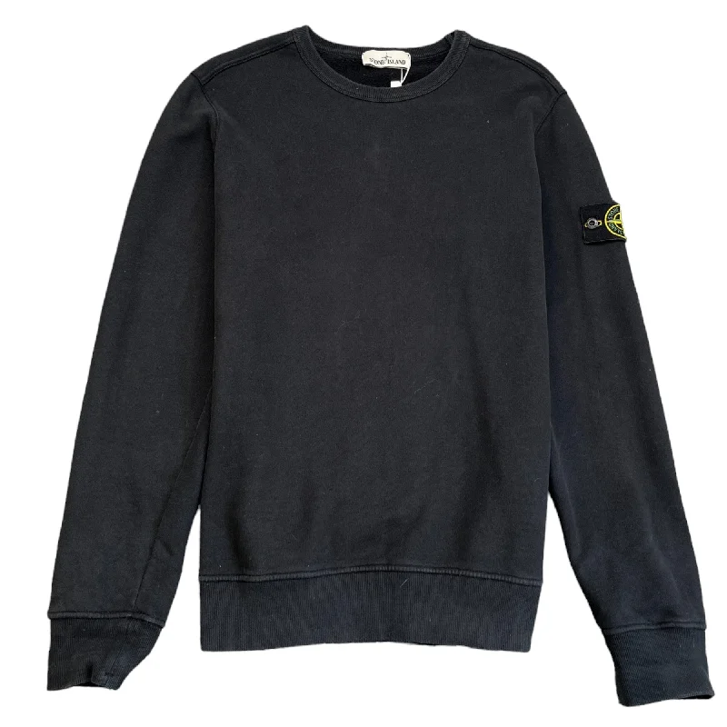Weekend Specials to Delight Men's Applique Logo Sweatshirt Black Size L