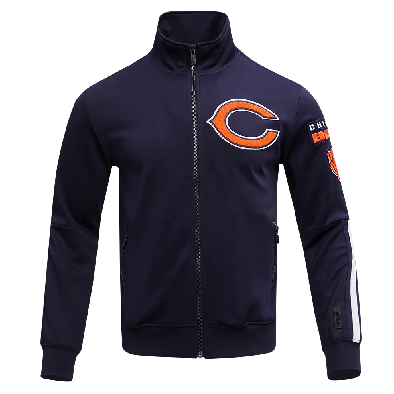 Midnight Sale NFL CHICAGO BEARS CLASSIC MEN'S TRACK JACKET (MIDNIGHT NAVY)