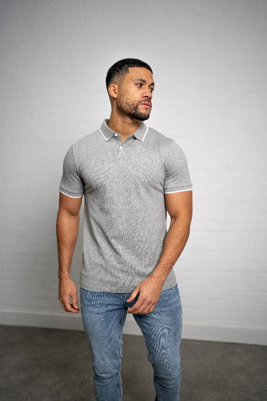 Steals and Deals Capo SIMPLE Polo Shirt - Grey