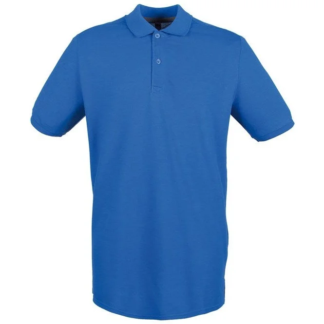 Savings Alert Henbury Micro-Fine Piqué Polo Shirt - Royal*
